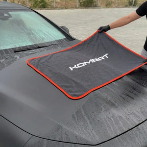 KOMBAT Twisted Loop Car Drying Towel, microfiber, 16x24 inches, high water absorption, fast drying, scratch-free finish.