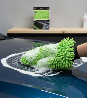 Fast Bundle Rocket Science Alliance chenille microfiber wash mitt for gentle car cleaning and detailing.