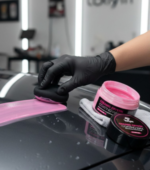 Cherry Ceramic Crystal Coating Wax 200g by Rocket Science Alliance, smooth wax with cherry scent and crystal finish visible in the image.