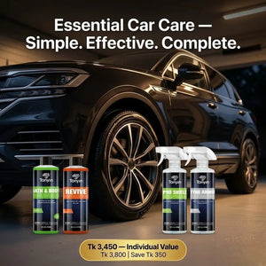 Rocket Science Alliance Essential Care Combo featuring skincare products in sleek bottles and containers, perfect for daily skincare.