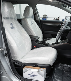 Rocket Science Alliance 10-in-1 Car Clean Set spot remover, showing bottles and cleaning tools for automotive stain removal.
