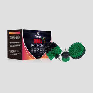 Rocket Science Alliance Drill Brush Set (3 pcs) for spot removal, showing sturdy brushes with ergonomic handles for deep cleaning.