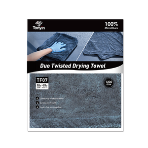 Rocket Science Alliance Duo Twisted Drying Towel used as a spot remover, showcasing its twisted design for effective stain removal.