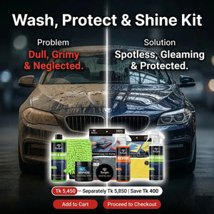 Rocket Science Alliance Graphene Wax & Shine Kit with car wash, detailing products for ultimate full car care and shine.