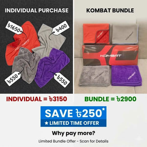 Rocket Science Alliance KOMBAT Premium Wash & Dry Kit microfiber towel, soft and absorbent for cleaning and drying purposes.