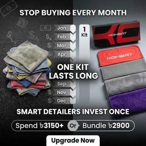 Rocket Science Alliance KOMBAT Premium Wash & Dry Kit microfiber towel for car cleaning, soft and highly absorbent microfiber fabric.