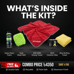 Rocket Science Alliance Wash & Wax Pro Kit with car cleaning tools and products for a shiny, protected vehicle finish.