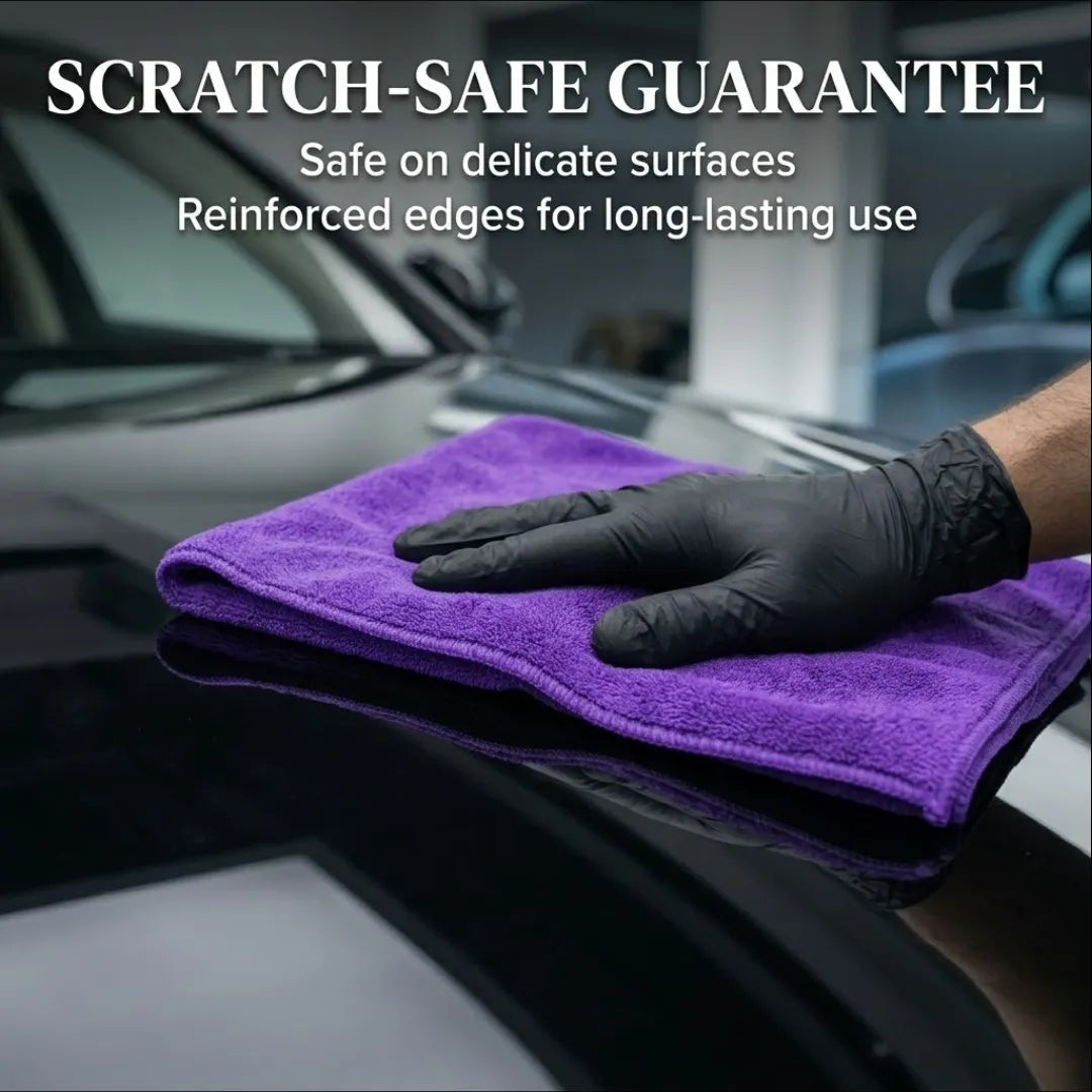 KOMBAT general purpose microfiber towel, 16x24 inches, lint-free and scratch-safe detailing cloth for cleaning and polishing.