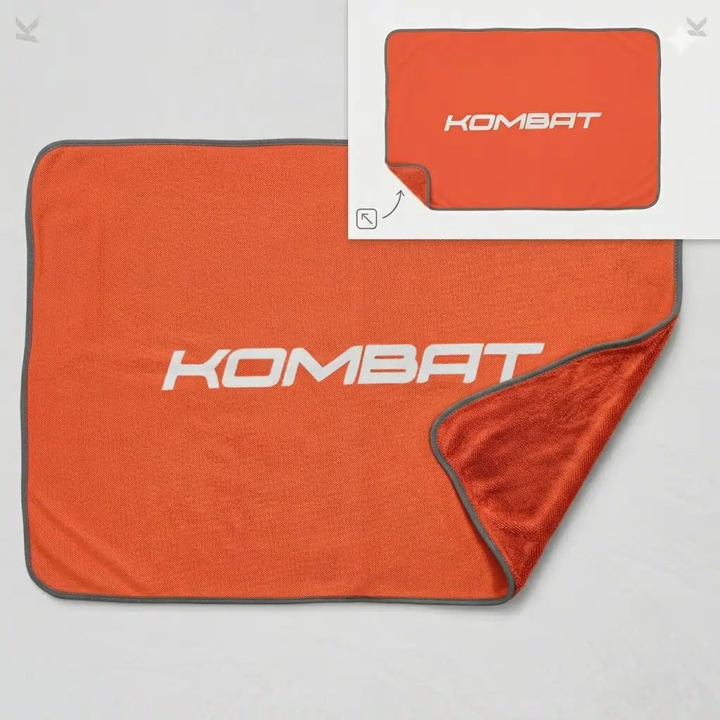 KOMBAT Ultra Thick Microfiber Car Drying Towel, 36x24 inches, 850 GSM, soft and absorbent for scratch-free drying