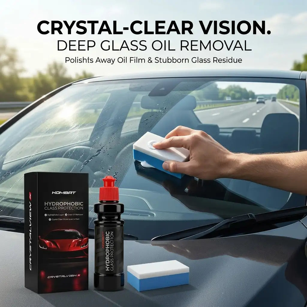 KOMBAT CRYSTALVIEW  Hydrophobic Glass Protection - Glass Polishing Cream | KBG01