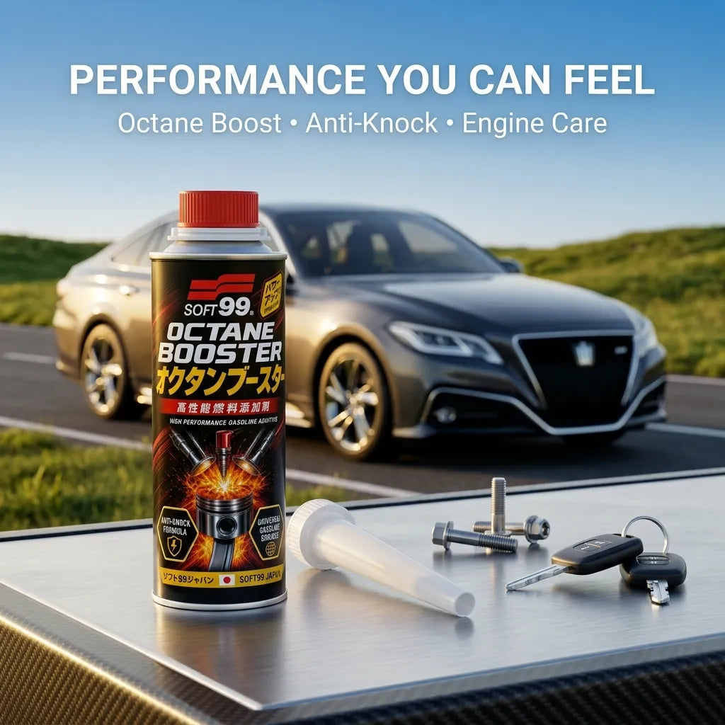Soft99 Octane Booster - Anti-Knock Formula, Smoother Combustion