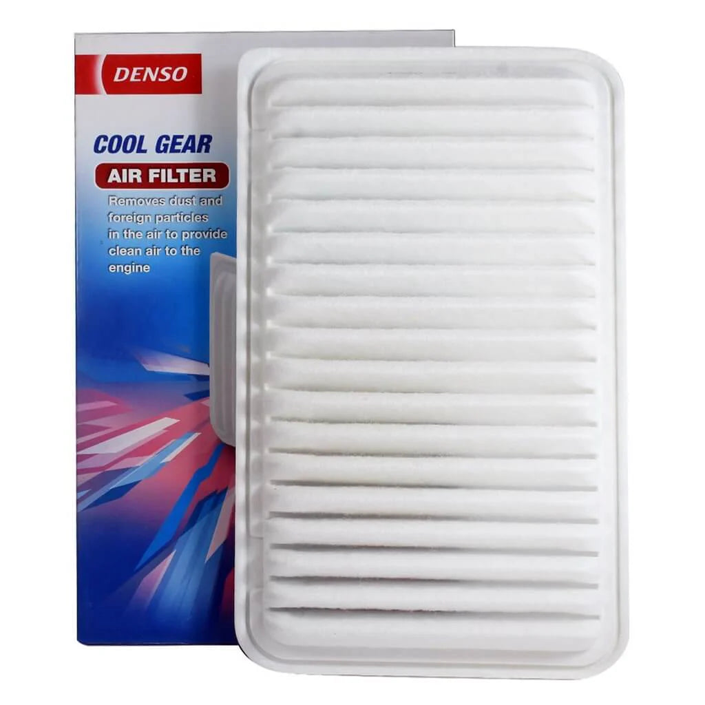 DENSO Cool Gear cabin air filter for Toyota vehicles, designed to improve air quality and airflow inside the car.