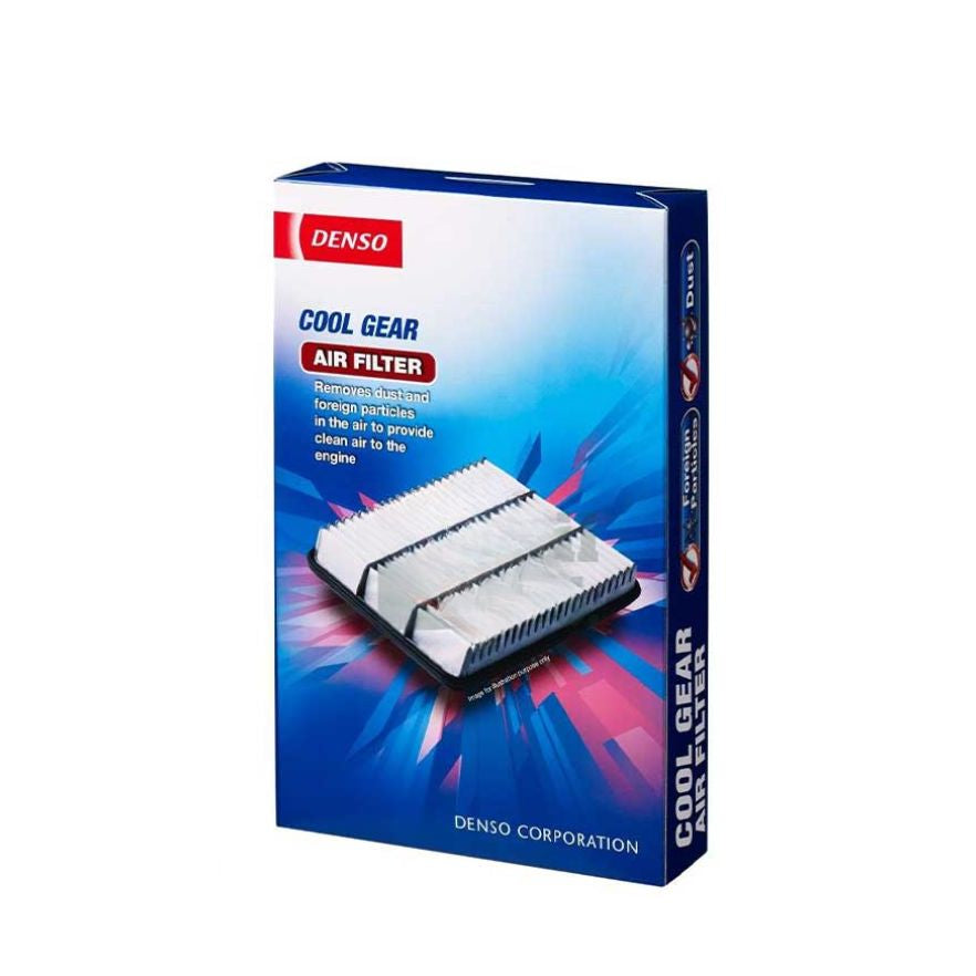 DENSO Cool Gear air filter for Toyota vehicles, showing the clean, replaceable filter element designed for optimal engine performance.