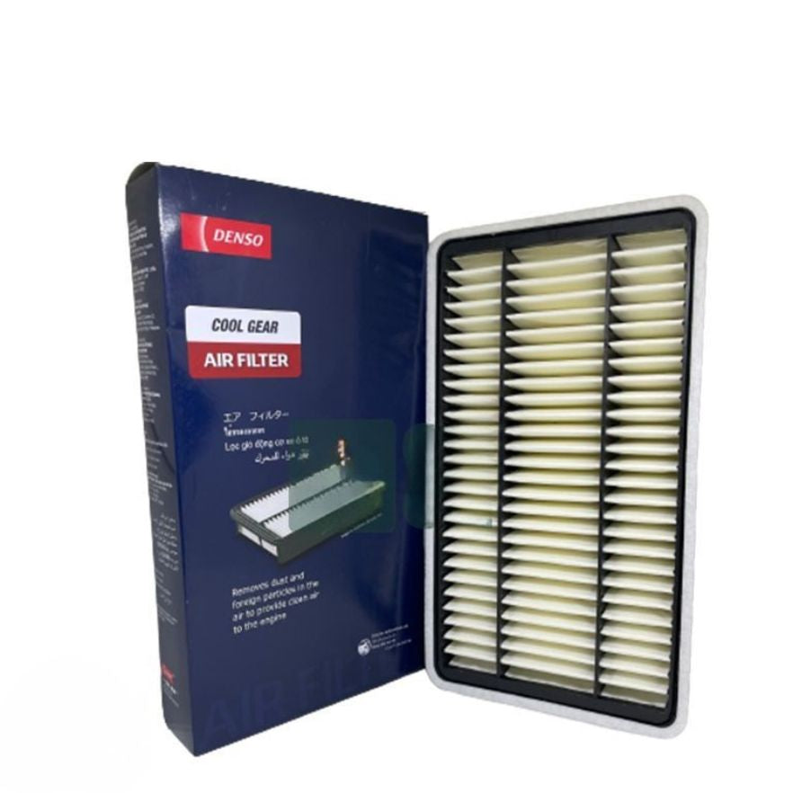 DENSO Cool Gear Air Filter 1200 for Toyota, showing the clean, rectangular automotive air filter with DENSO branding.
