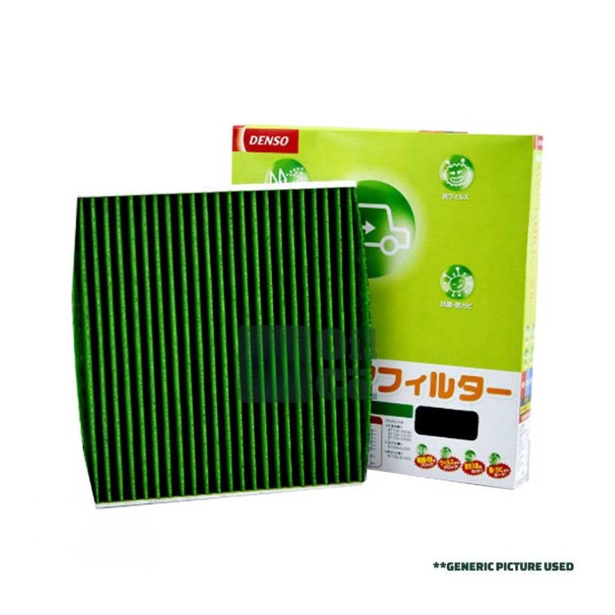 DENSO Cool Gear Cabin Filter 2220 for Honda vehicles, showing the clean, rectangular filter with pleated design.