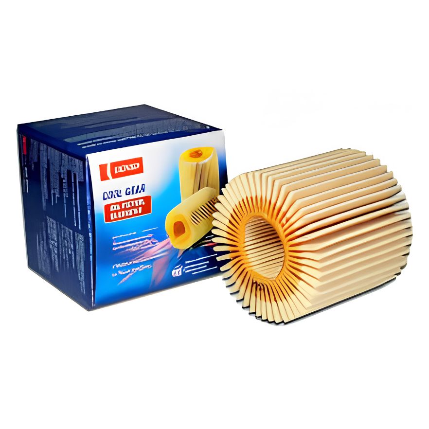 DENSO Cool Gear Oil Filter 0600 for Toyota vehicles, showing the black cylindrical filter with DENSO branding.