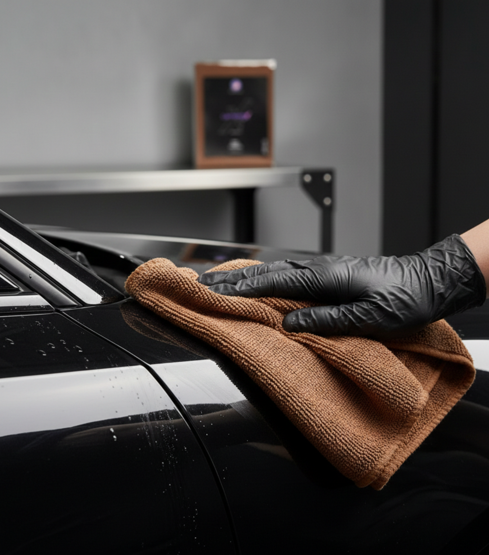 Double Sided Deerskin Velvet Car Cleaning Towel (30*60) Brown - CFX-B161