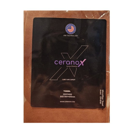 Double Sided Deerskin Velvet Car Cleaning Towel (30*60) Brown - CFX-B161