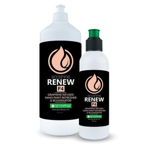 Rocket Science Alliance IGL Ecoshine Renew F4 4-in-1 graphene-infused paint restoration and protection compound in 300g container.