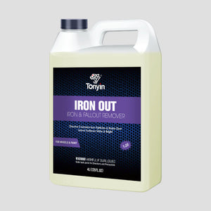 Rocket Science Alliance Iron & Fallout Remover 4L bottle, automotive cleaning product for removing rust and fallout from car surfaces.