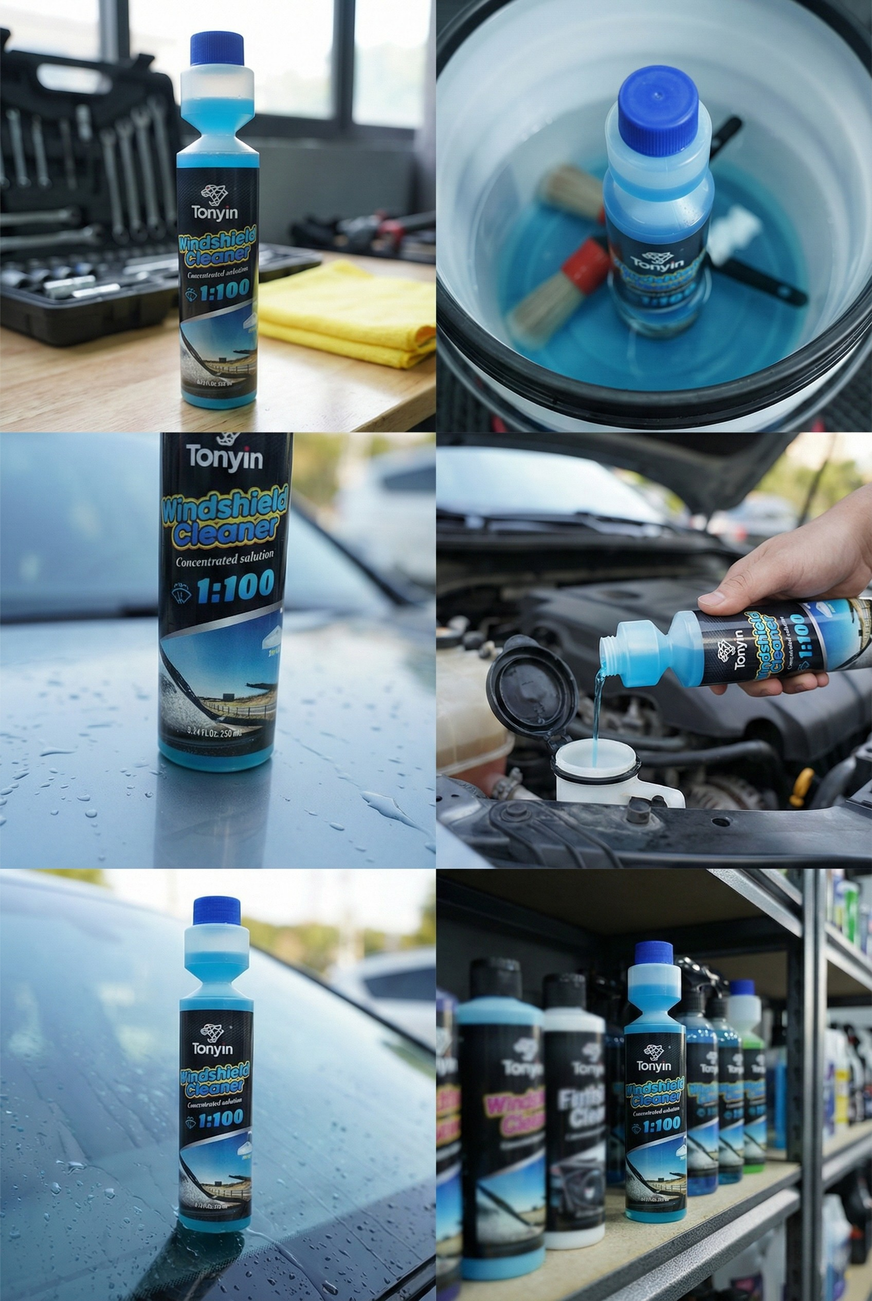Rocket Science Alliance Windshield Cleaner 500ml bottle for clear, streak-free automotive glass cleaning.