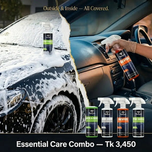 Rocket Science Alliance Essential Care Combo with skincare products, bottles, and packaging arranged on a neutral background.