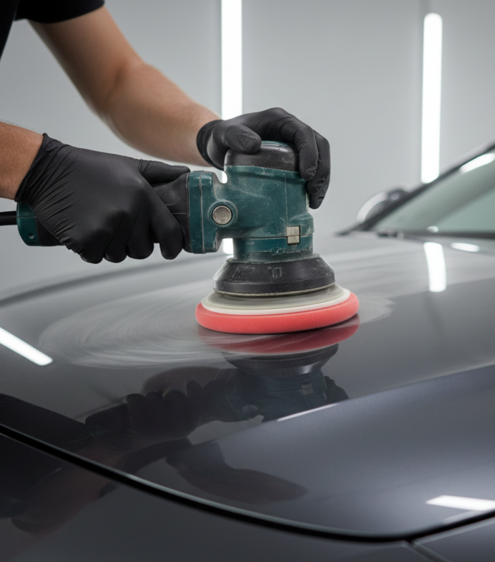 Rocket Science Alliance High Pro Foam Pad Heavy Cut with Hole for Spot Remover, durable polishing accessory, ideal for car detailing.