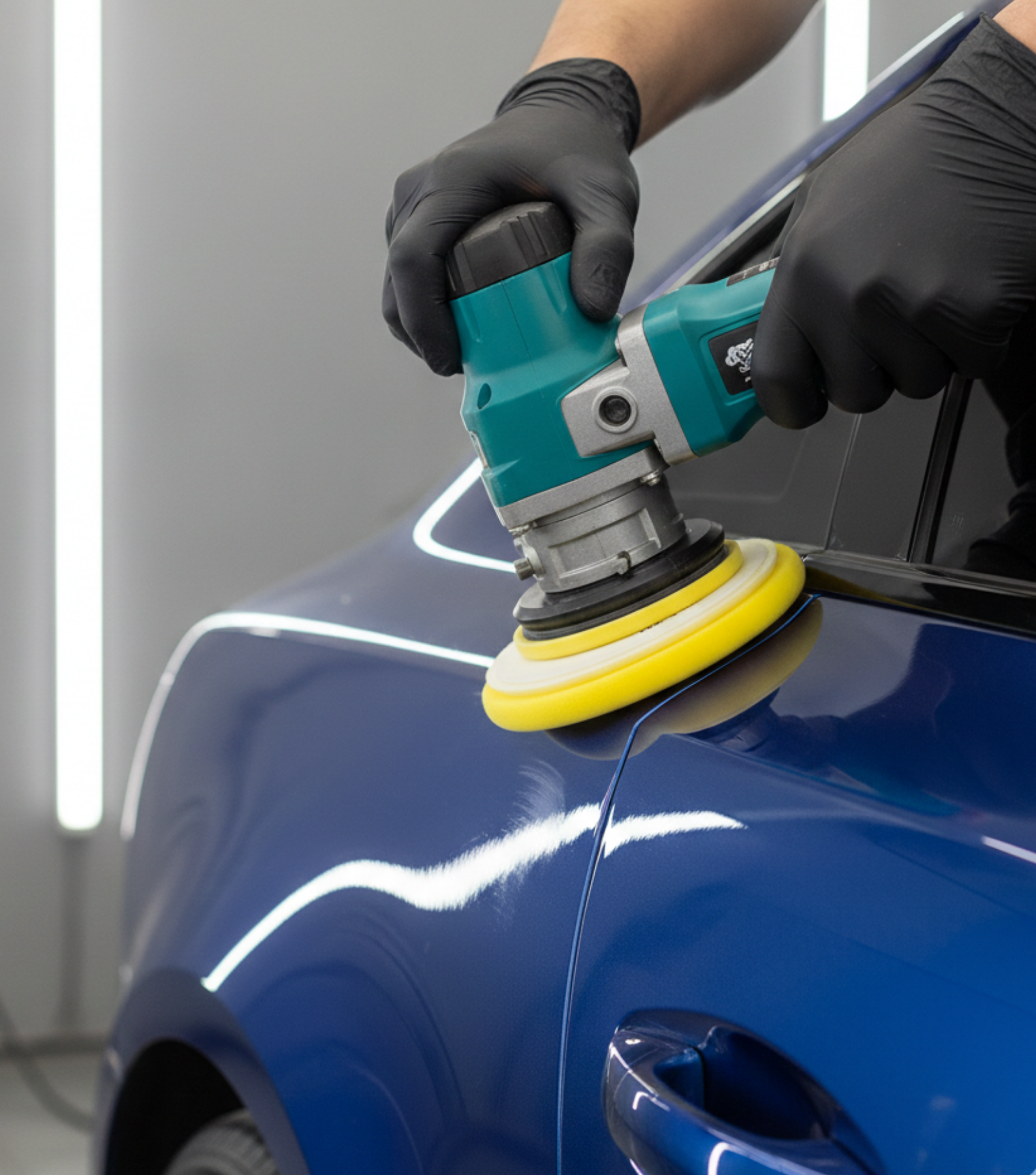 Rocket Science Alliance High Pro Foam Pad Medium Cut with Hole for Spot Remover, durable and effective car detailing accessory.