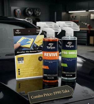 Rocket Science Alliance interior detailing kit with cleaner, detailer, and microfiber towel for car interior cleaning.