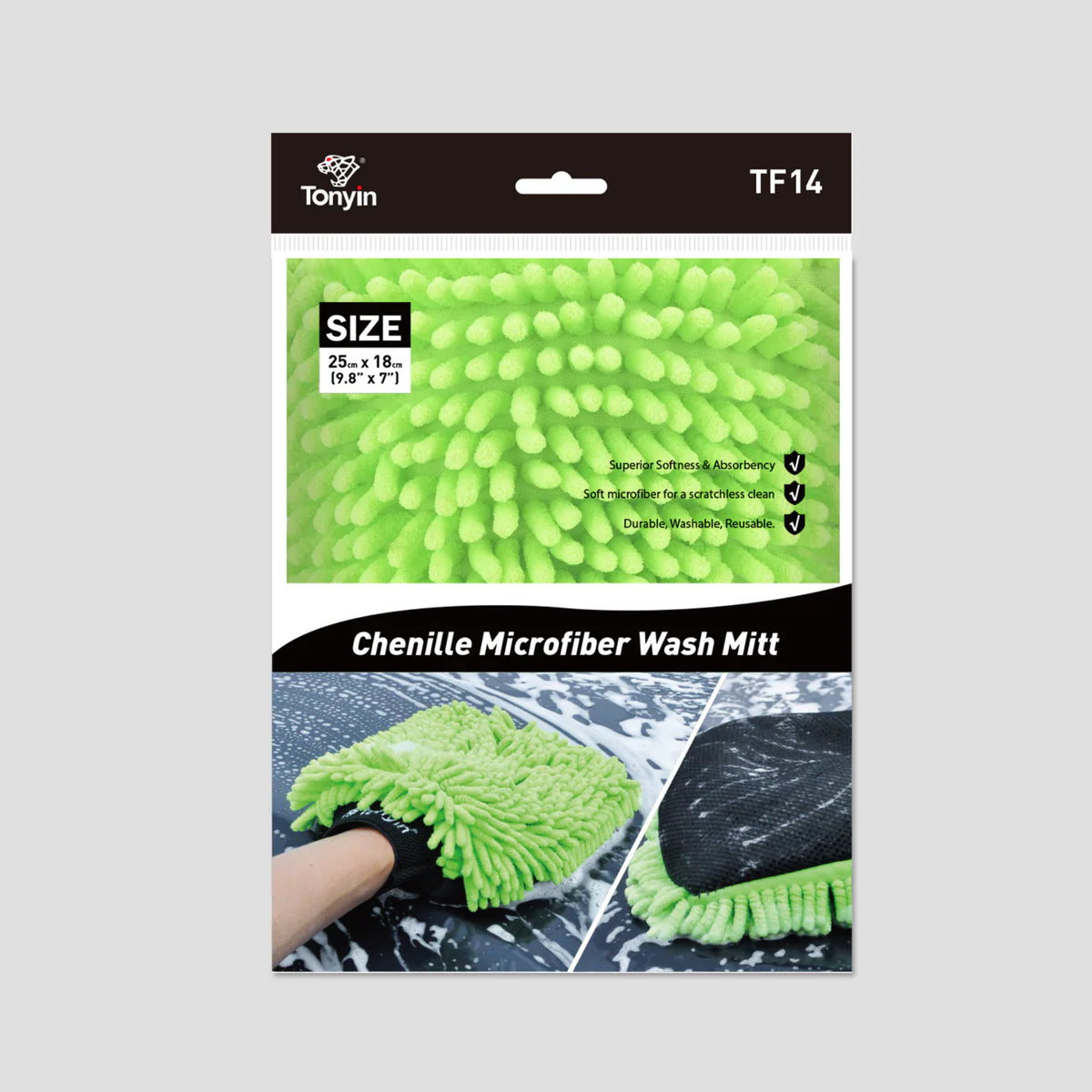 Chenille Microfiber Wash Mitt – TF14