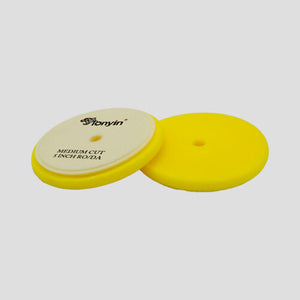 Rocket Science Alliance High Pro Foam Pad Medium Cut with Hole for Spot Remover, ideal for precise paint correction and detailing.
