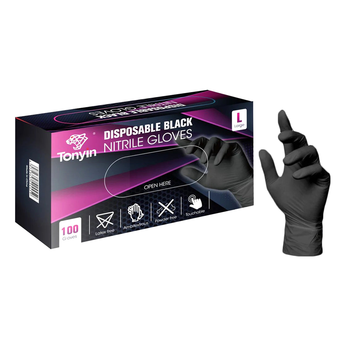 Nitrile Gloves Disposable – Black Color Highest Quality