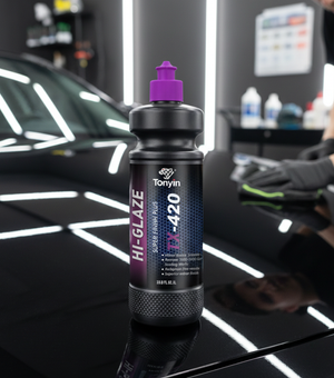 Rocket Science Alliance Ultimate Super Finish Plus 500ml spot remover bottle with label and cap visible.